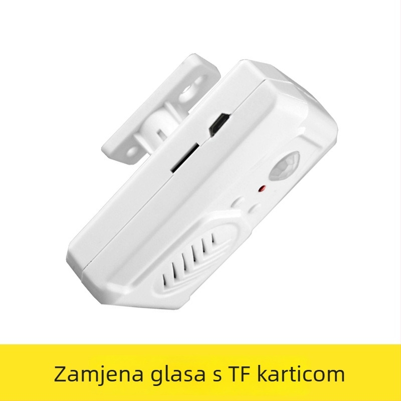 Induktivni zvončić za vrata MS-M13, IR senzor, 5V napajanje, radi s 3 suhim baterijama ili DC5V, MP3 melodija, potrošnja 0,5W