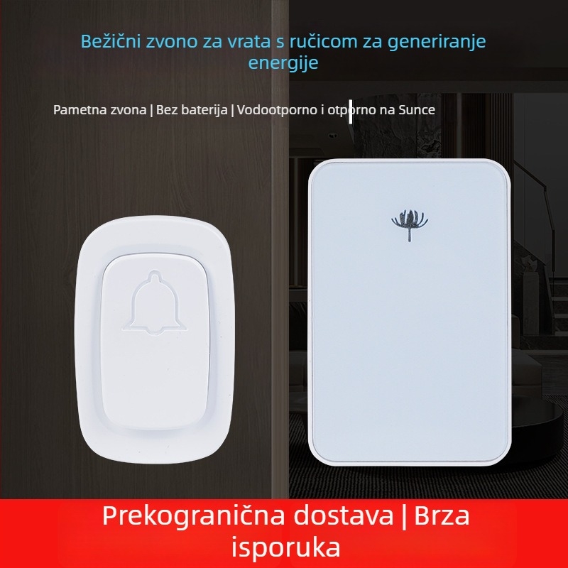Bežični zvonac za vrata s vlastitim napajanjem, namijenjen starijima i trudnicama