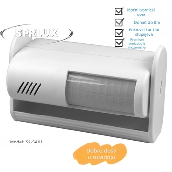 SP-SA01 Induktivni zvon za vrata – Senzor pokreta, napajanje baterijom, 9V, 60 dB