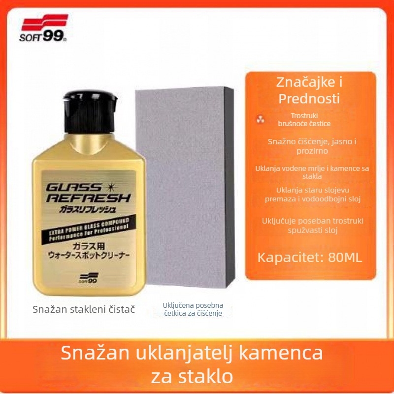Uklanjanje masnog filma sa stakla za auto staklo i retrovizor – Marka: Other; Tip: Uklanjivač masnog filma sa stakla; Glavni sastojci: Default item; Rok trajanja: Other; Standardi implementacije: Other