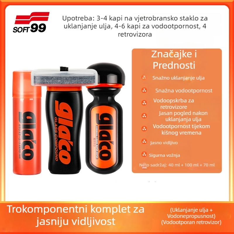 Uklanjanje masnog filma sa stakla za auto staklo i retrovizor – Marka: Other; Tip: Uklanjivač masnog filma sa stakla; Glavni sastojci: Default item; Rok trajanja: Other; Standardi implementacije: Other