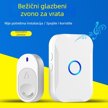 Bežični zvonac za kućanstvo CX-ZB8093, 90-250V, <=0.5W, melodija od 58 tonova, kućna uporaba
