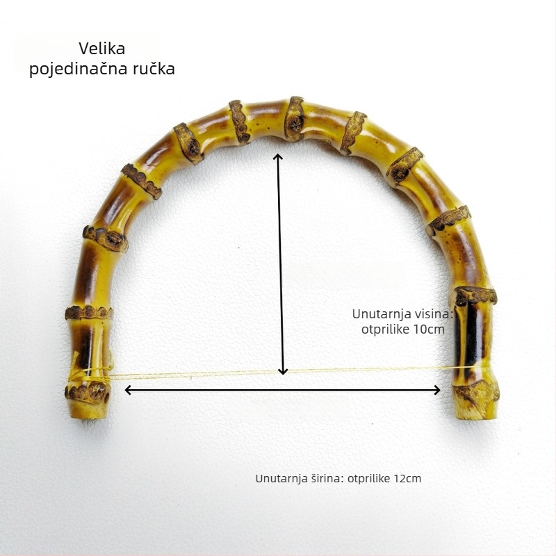 Drška za prtljagu od pravog bambusa – prirodni bambus uzorak, ultra lagana, smanjenje opterećenja