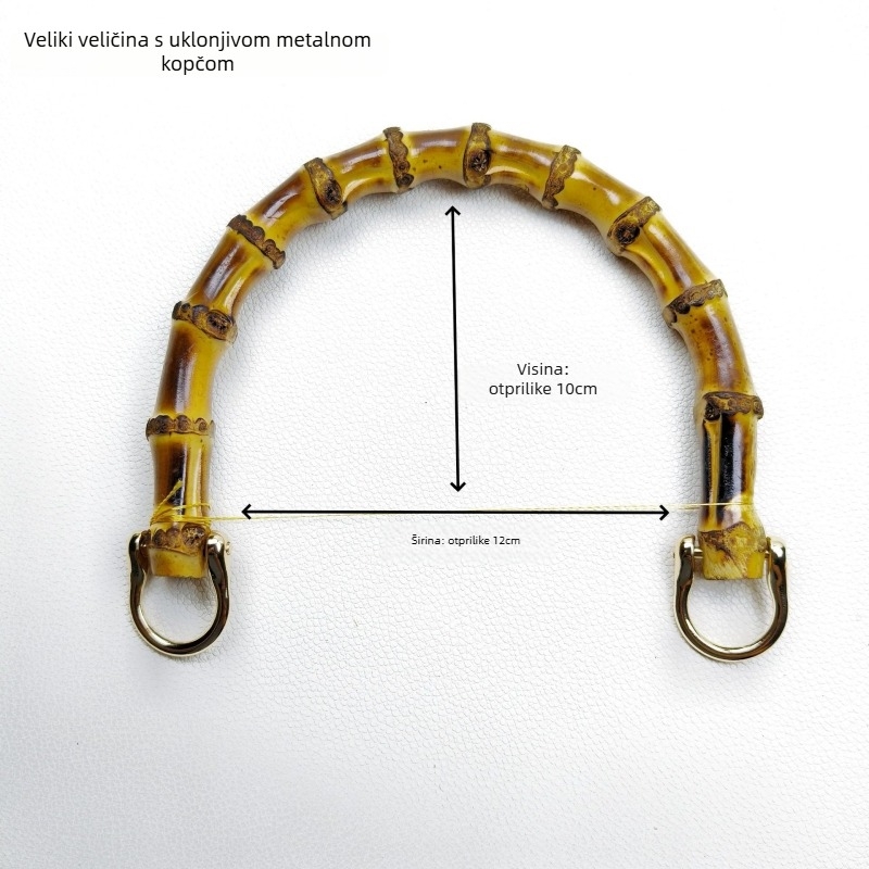 Drška za prtljagu od pravog bambusa – prirodni bambus uzorak, ultra lagana, smanjenje opterećenja