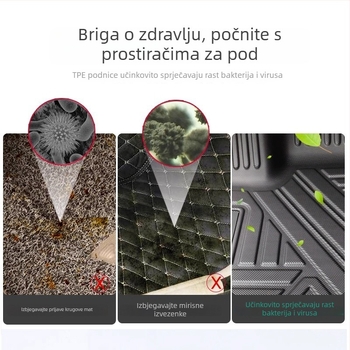 Hyundai Staria Gumena podna prostirka – vodootporna, univerzalna prilagodba, LHD/RHD, moguć tiskanje loga, prilagodljivo