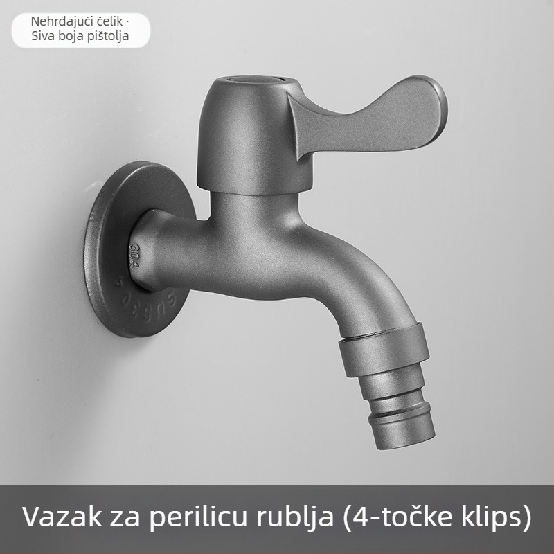 Nehrđajući čelični ventil za perilicu rublja, jednostruki spoj, bakreno jezgro ventila