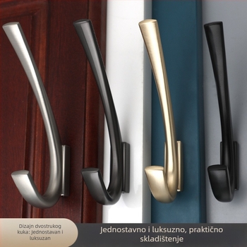 Kuka za odjeću, skandinavskog stila, od cinkovog legura, model 9364, za vrata ormarića