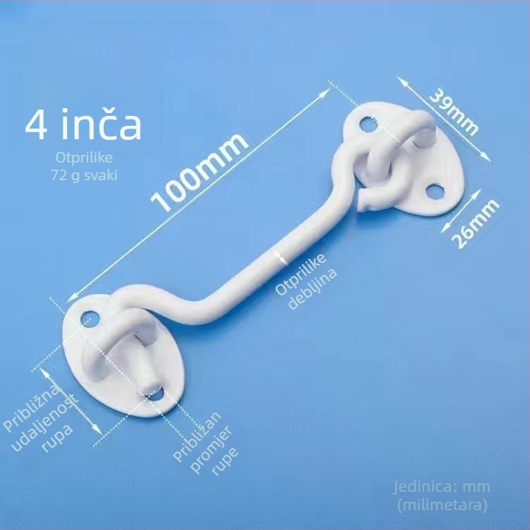 Jumeili GMM Wind Hook — Nehrđajući čelik, za vrata i prozore, elektroplatirani završetak, moderni stil