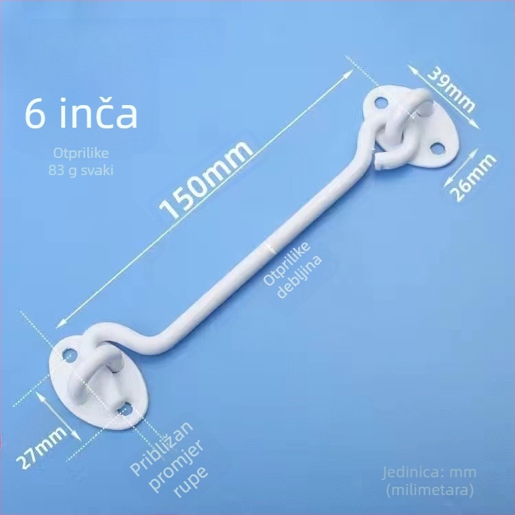 Jumeili GMM Wind Hook — Nehrđajući čelik, za vrata i prozore, elektroplatirani završetak, moderni stil