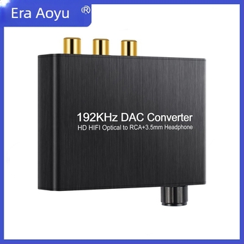 Digitalno-analogni DAC s dekodiranjem 5.1, koaksijalni i optički ulaz, 3,5 mm analogni izlaz, model Aay 76