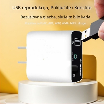 Bluetooth 5.3 audio prijemnik za vintage pojačalo — Plug‑and‑Play, bez vanjskog napajanja, bežično stereo reproduciranje