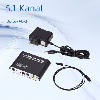 AC-3 audio dekoder s 5.1-kanalima DTS/Dolby, digitalni optički i koaksijalni ulaz u analognu RCA izlaz