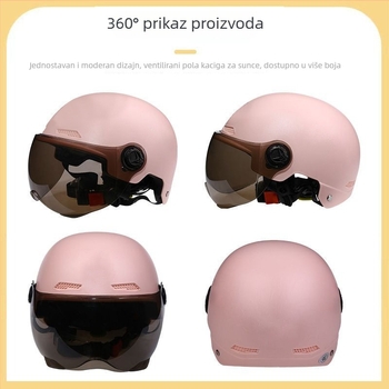 Kaciga za električno vozilo, polipropilen PP, polu-šlem, univerzalno, ljeto, putovanje (Polypropylene PP; polu-šlem; univerzalno; ljeto; TCO99)