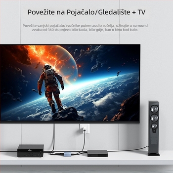 HDMI 2.0 audio ekstraktor MT-HA22, 4K, HDCP, optički izlaz zvuka, dekoder za Xbox