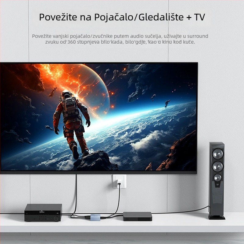 HDMI 2.0 audio ekstraktor MT-HA22, 4K, HDCP, optički izlaz zvuka, dekoder za Xbox