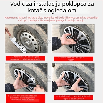 Poklopac središta kotača za Baoma E100 – ABS, univerzalno pristajanje, proizvodni broj LGG0008866