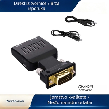 HDMI na VGA adapter s audio napajanjem, 1080p