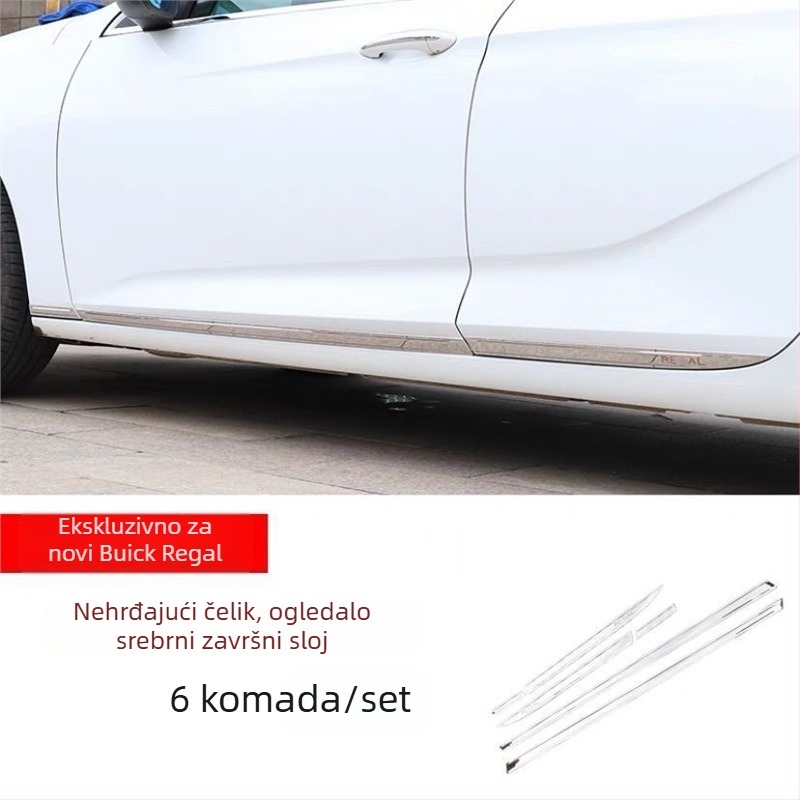 Buick Regal prozorska dekorativna traka – nehrđajući čelik, montaža, rub vrata