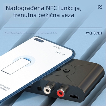 Bluetooth prijemnik YQ-87, USB-C sučelje, Plug and Play, vanjsko napajanje, Bluetooth 1.1, domet 30 m, radna frekvencija 192 Hz