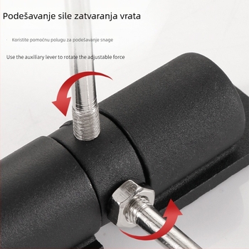 Automatski zatvarač vrata od aluminijske legure, opruga, tih rad, za unutarnje kućne vrata — Wuxin Haopin.