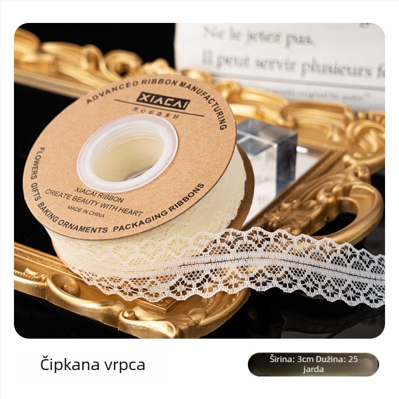 Čipkasta traka za ukrašavanje torti, DIY dekorativna traka