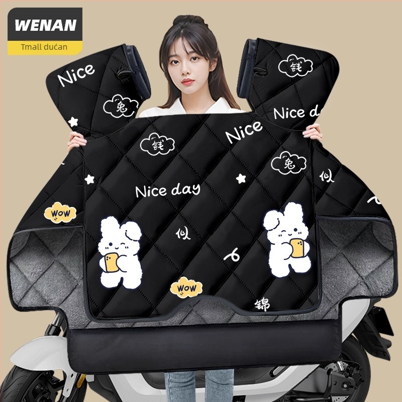 Navlaka za vjetrobran skutera Uhr125 – otporna na habanje, debeli zimski flis unutarnja podstava