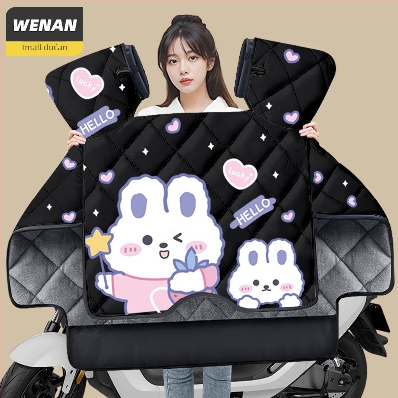 Navlaka za vjetrobran skutera Uhr125 – otporna na habanje, debeli zimski flis unutarnja podstava