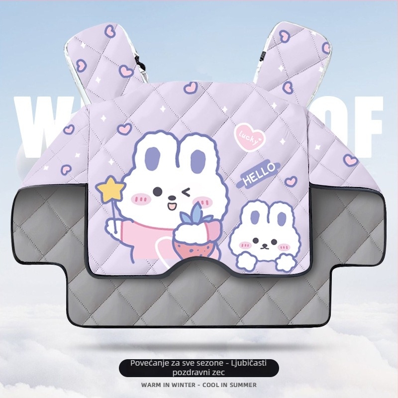 Navlaka za vjetrobran skutera Uhr125 – otporna na habanje, debeli zimski flis unutarnja podstava