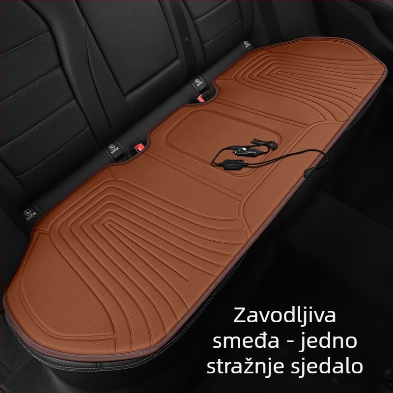 Grafenski auto grijaći jastuk za sjedalo — zimska verzija, električno grijanje 12V/24V, plišani premaz s karbonskim vlaknima, punilo od sintetičkih vlakana