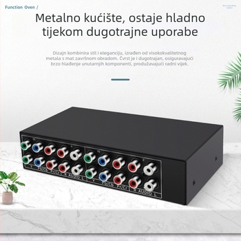 YPbPr komponentni video i audio prekidač, 4 ulaza/1 izlaz, 1080p