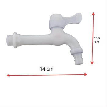 Produženi plastični ventil za perilicu rublja s keramičkim jezgrom ventila, navojno spoj, 0–90°C, 0,8–1,2 MPa