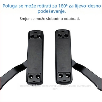 Aluminijska ručica za kasetno okno, bočno otvaranje, tanka plosnata ručica, integrirana mreža za prozor, prilagodljiva