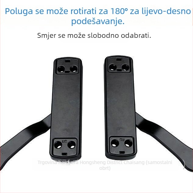 Aluminijska ručica za kasetno okno, bočno otvaranje, tanka plosnata ručica, integrirana mreža za prozor, prilagodljiva