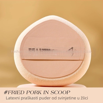 BEAUTY OBEY Suhi puder puff – Ovalni oblik breskvinog oblika, NBR latex, 1 kom