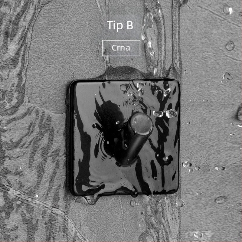 Concise-1 Kuka od 304 nehrđajućeg čelika bez bušenja za kapute i garderobu — moderan minimalistički stil
