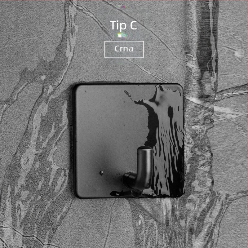Concise-1 Kuka od 304 nehrđajućeg čelika bez bušenja za kapute i garderobu — moderan minimalistički stil