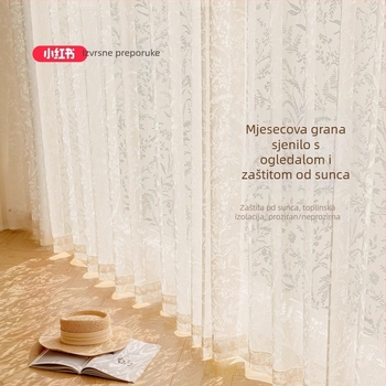 Jacquard zavjese od poliestera, poluprozirne, ali nisu prozirne, za dnevni boravak, spavaću sobu, balkon i restoran