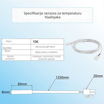 Xianghang NTC temperaturni senzor, model 122, za kućanske uređaje