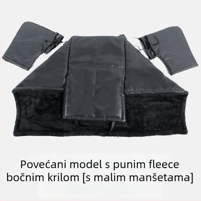 Zimska zaštita za noge za električni skuter/motocikl, s fleece podstavom, zaštita od kiše, ručno postavljanje