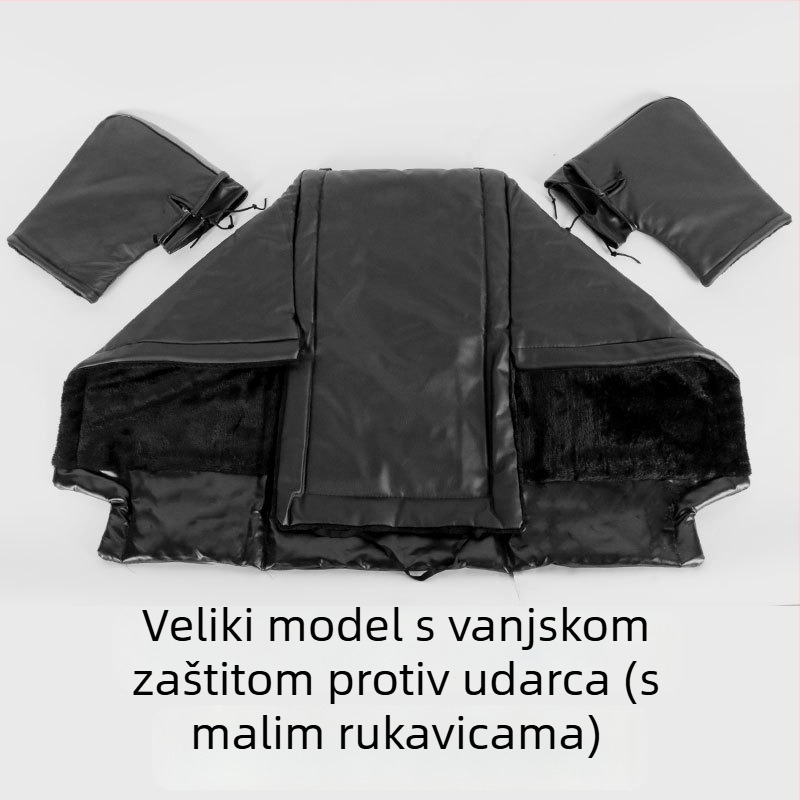 Zimska zaštita za noge za električni skuter/motocikl, s fleece podstavom, zaštita od kiše, ručno postavljanje