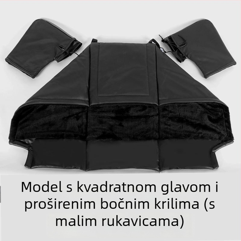 Zimska zaštita za noge za električni skuter/motocikl, s fleece podstavom, zaštita od kiše, ručno postavljanje