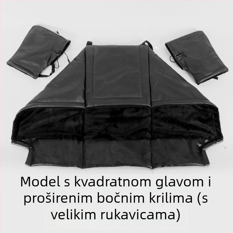 Zimska zaštita za noge za električni skuter/motocikl, s fleece podstavom, zaštita od kiše, ručno postavljanje