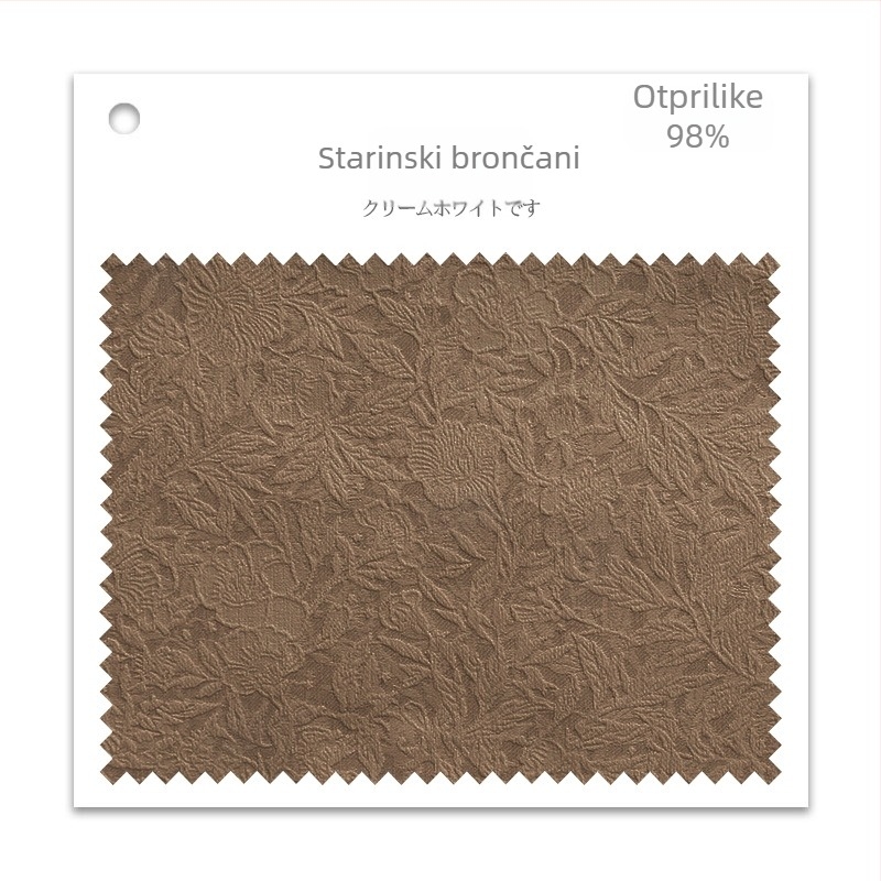 Chenille zavjesa u francuskom stilu s cvjetnim uzorkom, potpuno zatamnjenje (90–100%), pogodna za kutne prozore, prozore od poda do stropa i ravne prozore