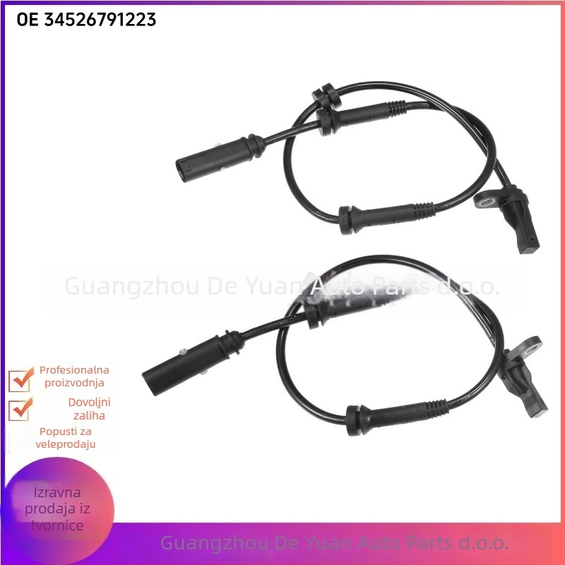 Prednji senzor brzine za BMW Serija 1 (F20/F21), Serija 3 (F30/F31/F35), Serija 4 (F32/F33/F36) – kompatibilan s BMW Serija 1 F20/F21, Serija 3 F30/F31/F35, Serija 4 F32/F33/F36; normalan raspon mjerenja, normalna preciznost