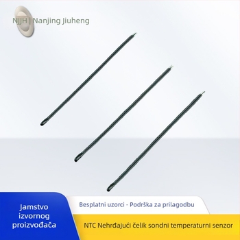 NTC senzor temperature, plug-in, 5K/10K/50K, za industrijsku, medicinsku i kućansku opremu; raspon -30°C do 300°C; materijali: nehrđajući čelik, aluminij, epoksidno brtvljenje