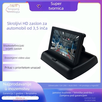 Vizualni radar za vožnju unazad s 4 sonde, domet detekcije 2,5 m, napajanje 12V, glasovni upozorenja