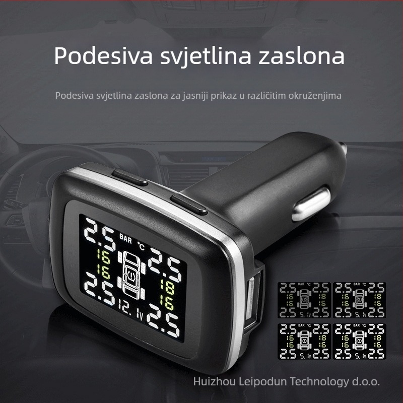 Vanjski TPMS s digitalnim zaslonom, model C110, raspon 0-3.5 bar, točnost ±0.1 bar, prijenosno