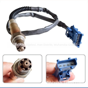Senzor kisika za automobil, set od 2 komada, modeli 96368765 9636968380 1618.AN 1628.KY, kompatibilno s Peugeot, oznake proizvoda 9805348090 9805347980 98021996ZD, materijal plastika i guma