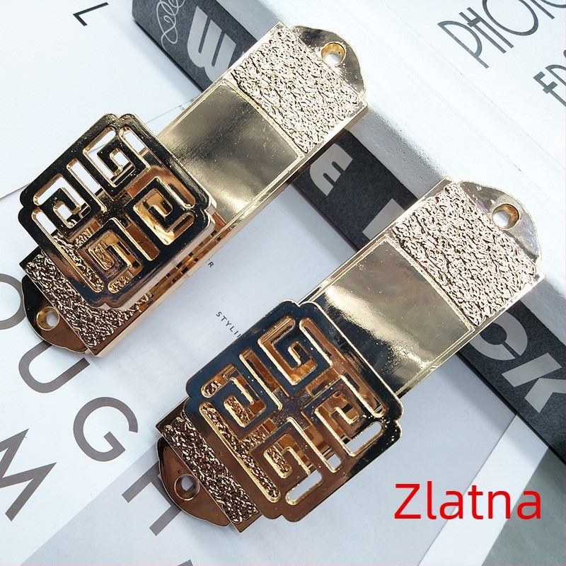 Zidni kukica za zavjese, metalna konstrukcija, model: kineski zidni kuk, sa vijcima, pogodno za sve vrste zavjesa, stil: novi kineski stil