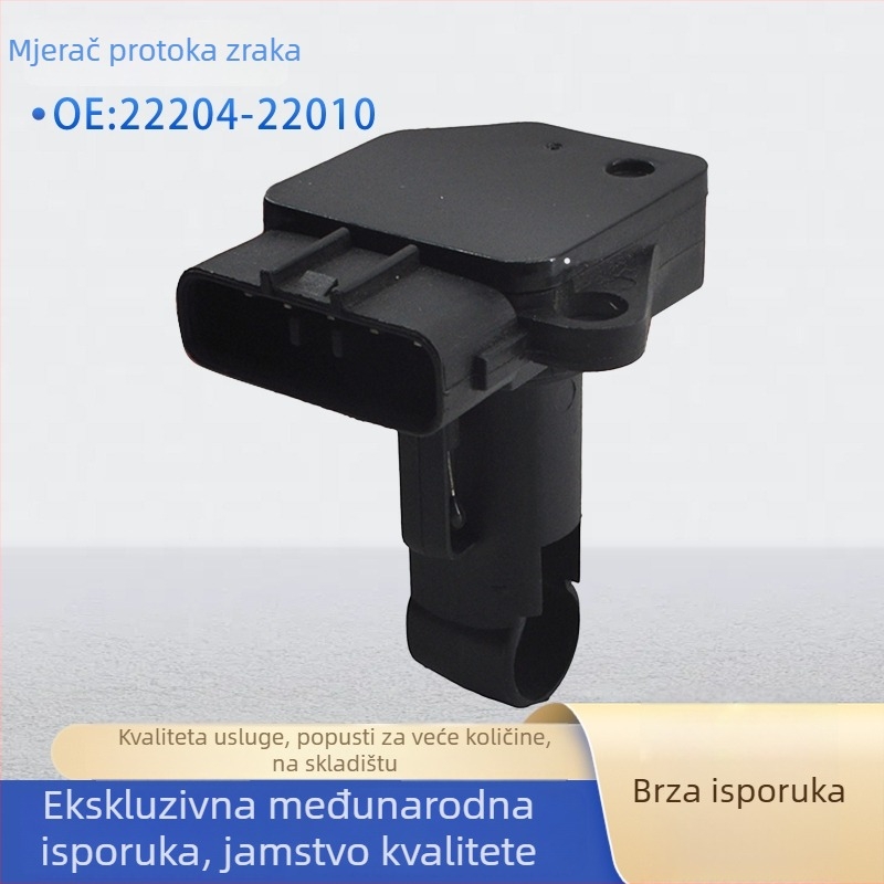 Automobilski senzor protoka zraka – modeli: 22204-22010, 222040C020, 1974002000, 1974002010; raspon mjerenja 0.1; točnost 0.1; OE: 1974002040, 1974002110, 1974002120, 1974003000
